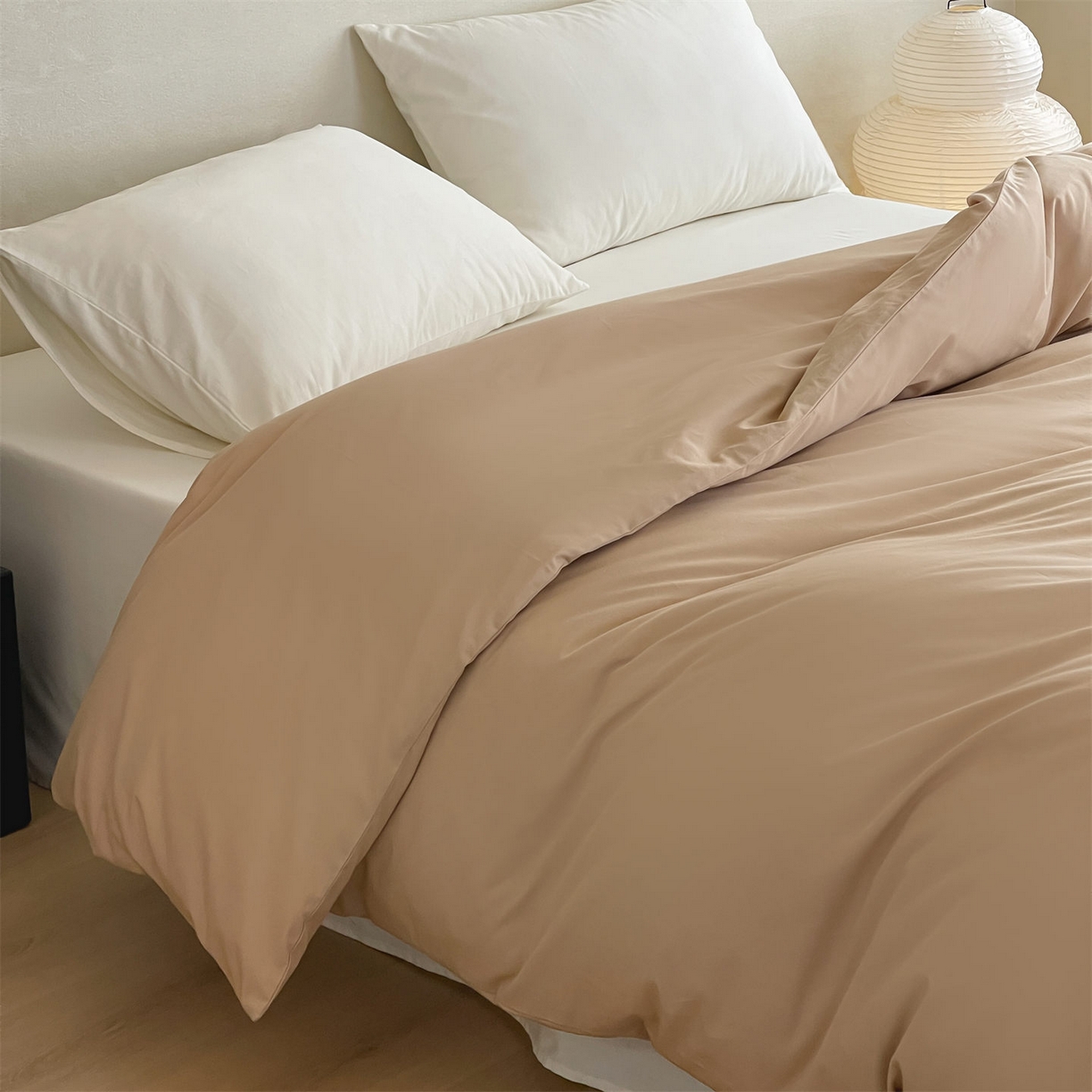 91家纺网 家纺一手货源 找家纺 三味舒屋 2026新款初色系列全棉水洗棉系列单品被套（平台券后单品利润不低于45元/套件利润不低于120元 谢谢配合） 浅驼