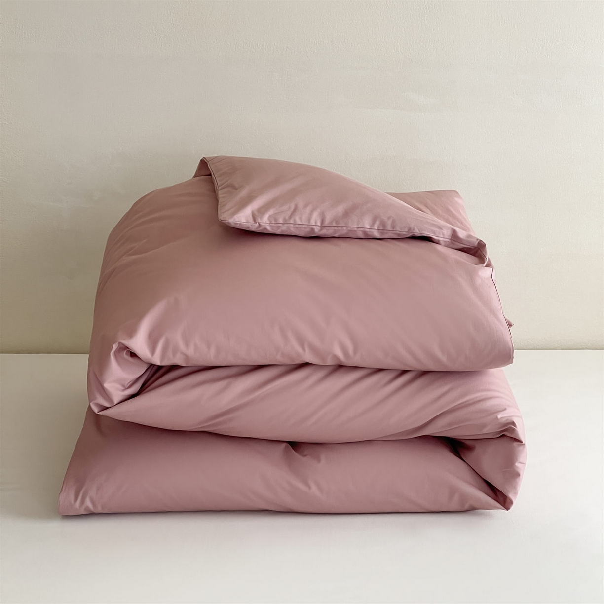 91家纺网 家纺一手货源 找家纺 三味舒屋 2026新款初色系列全棉水洗棉系列单品被套（平台券后单品利润不低于45元/套件利润不低于120元 谢谢配合） 蔷薇粉