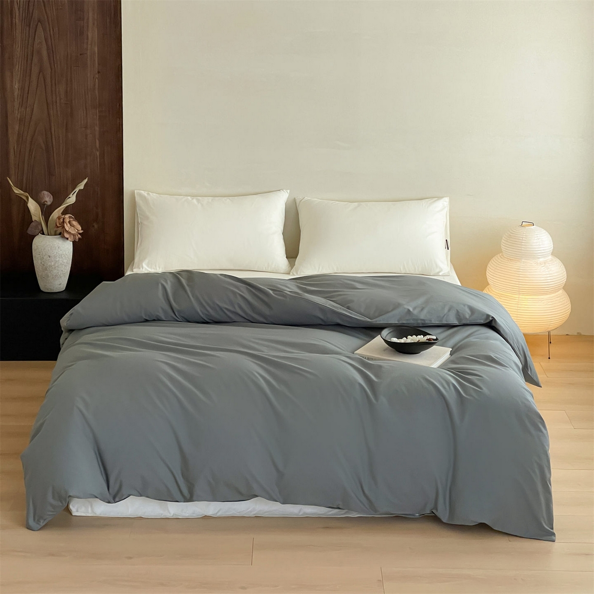 三味舒屋 2026新款初色系列全棉水洗棉系列单品被套（平台券后单品利润不低于45元/套件利润不低于120元 谢谢配合） 石墨灰