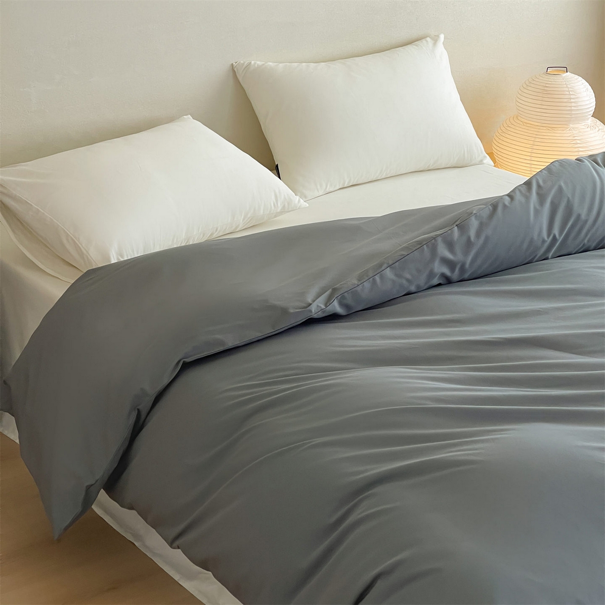 91家纺网 家纺一手货源 找家纺 三味舒屋 2026新款初色系列全棉水洗棉系列单品被套（平台券后单品利润不低于45元/套件利润不低于120元 谢谢配合） 石墨灰