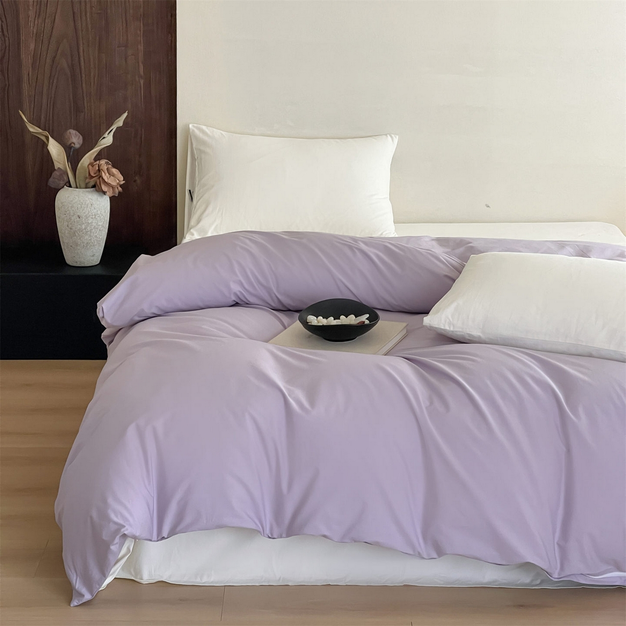 91家纺网 家纺一手货源 找家纺 三味舒屋 2026新款初色系列全棉水洗棉系列单品被套（平台券后单品利润不低于45元/套件利润不低于120元 谢谢配合） 优雅紫