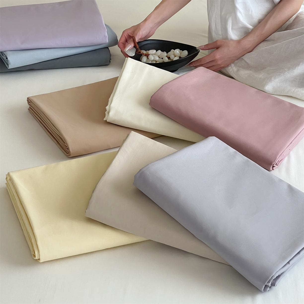 三味舒屋 2026新款初色系列全棉水洗棉系列单品被套（平台券后单品利润不低于45元/套件利润不低于120元 谢谢配合） 组合图