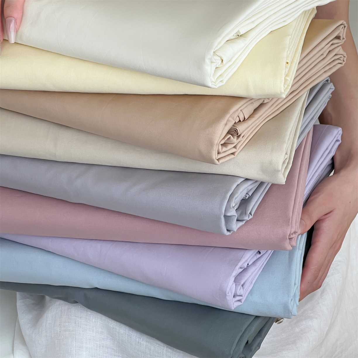 91家纺网 家纺一手货源 找家纺 三味舒屋 2026新款初色系列全棉水洗棉系列单品被套（平台券后单品利润不低于45元/套件利润不低于120元 谢谢配合） 组合图