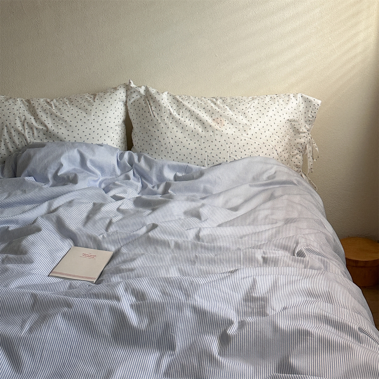 91家纺网 家纺一手货源 找家纺 （总）恋恋三季 2026新款40支纯棉绑带款四件套-星蓝冰绿系列（会员-5控价178/218/238）