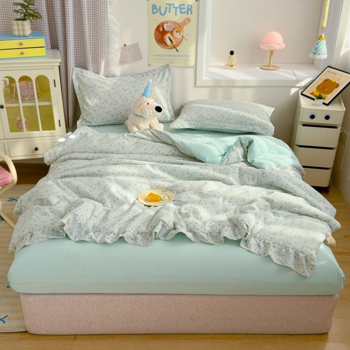 91家纺网 家纺一手货源 找家纺 （总）默忆 2026新款A类韩版花边木棉夏被夏凉被空调被被子被芯