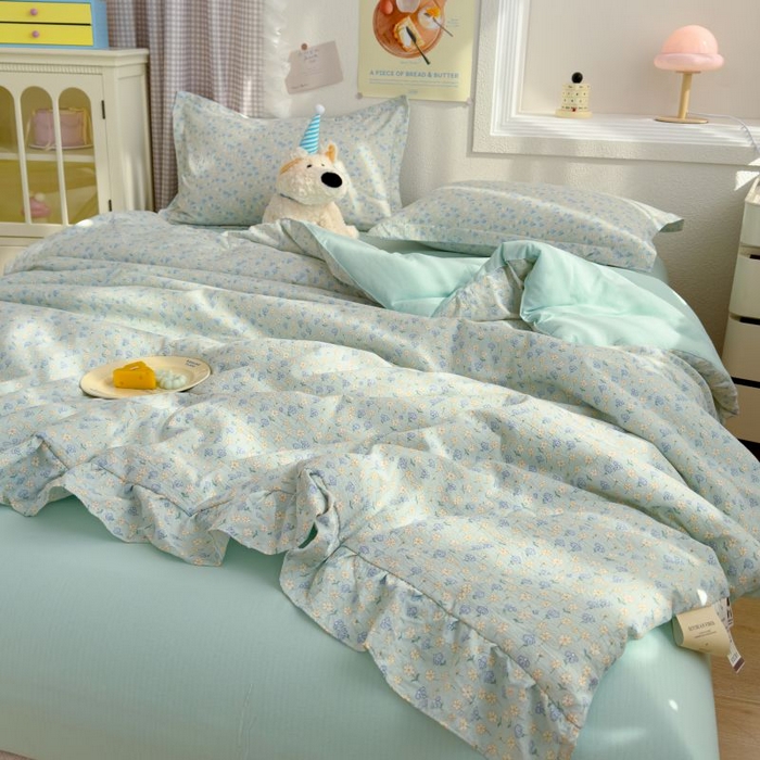 91家纺网 家纺一手货源 找家纺 默忆 2026新款A类韩版花边木棉夏被夏凉被空调被被子被芯 芬芳