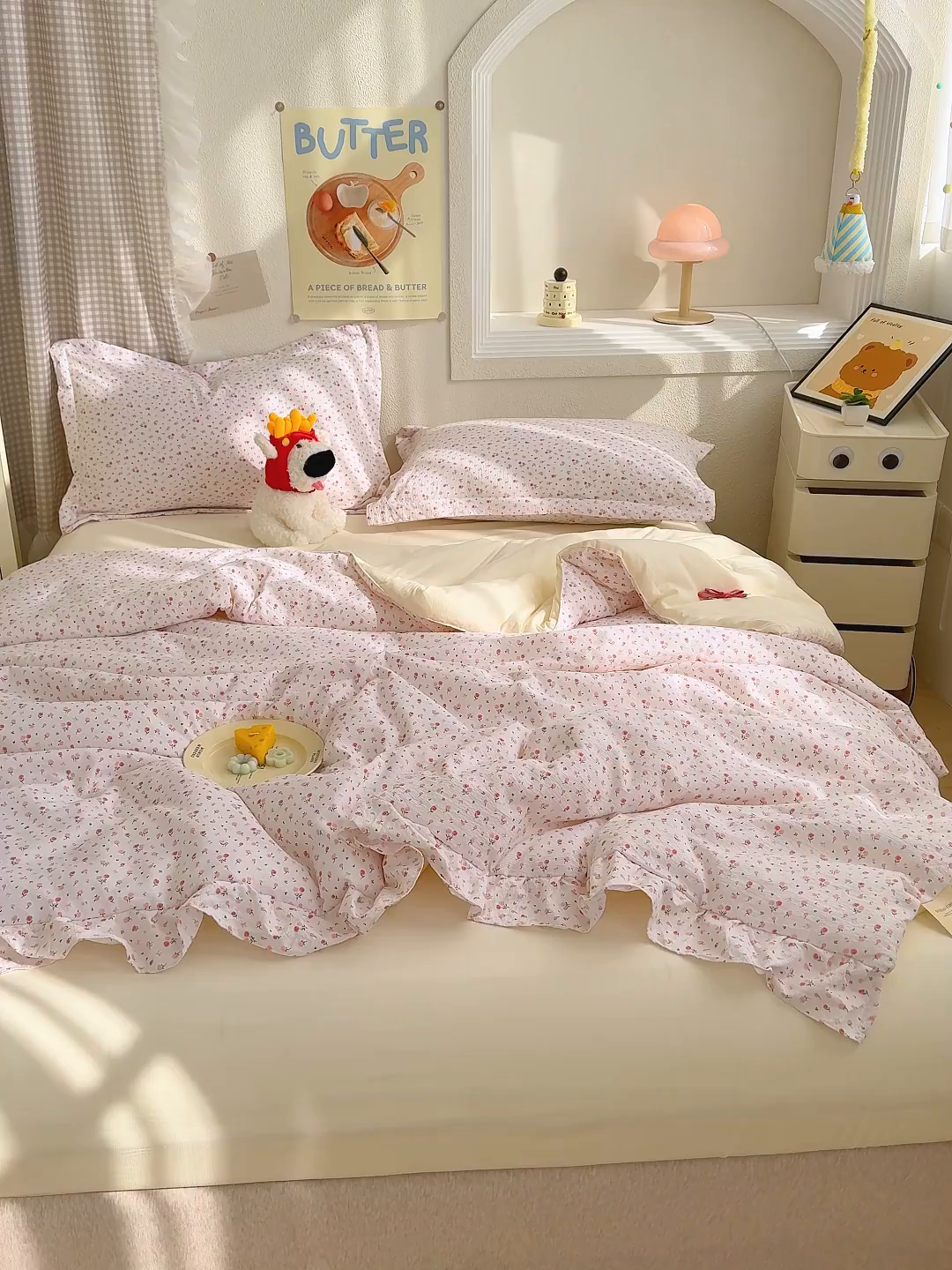 91家纺网 家纺一手货源 找家纺 默忆 2026新款A类韩版花边木棉夏被夏凉被空调被被子被芯 万花丛林