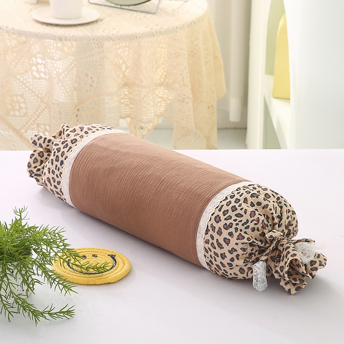 91家纺网 家纺一手货源 找家纺 （总）蔻眠 绑带款全棉皱皱纱荞麦枕头糖果牵引护颈枕芯