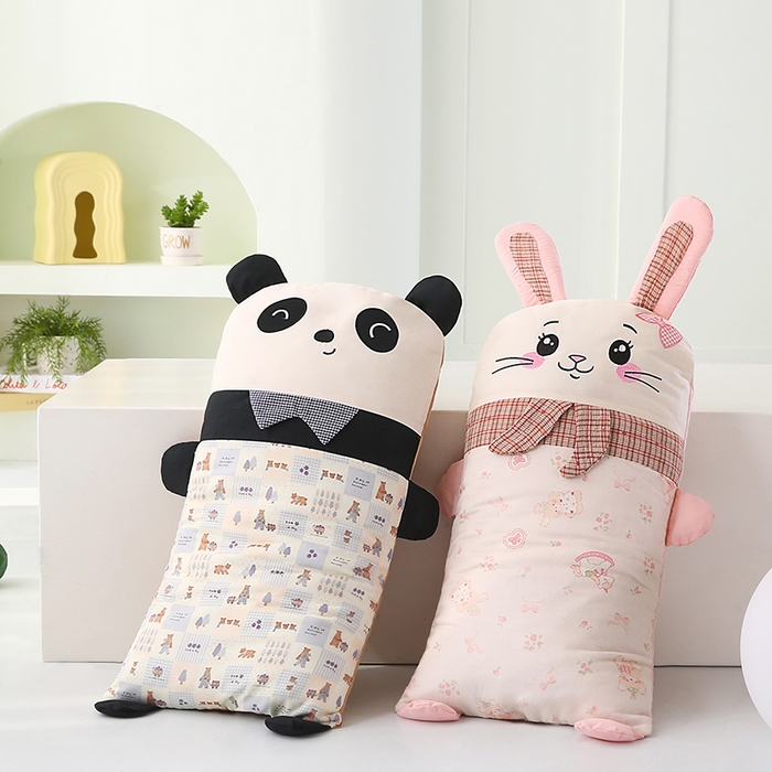 91家纺网 家纺一手货源 找家纺 （总）蔻眠 萌友集-全棉儿童卡通荞麦护颈枕头学生枕芯