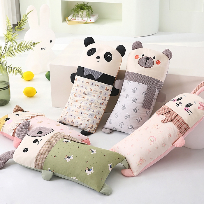 91家纺网 家纺一手货源 找家纺 （总）蔻眠 萌友集-全棉儿童卡通荞麦护颈枕头学生枕芯