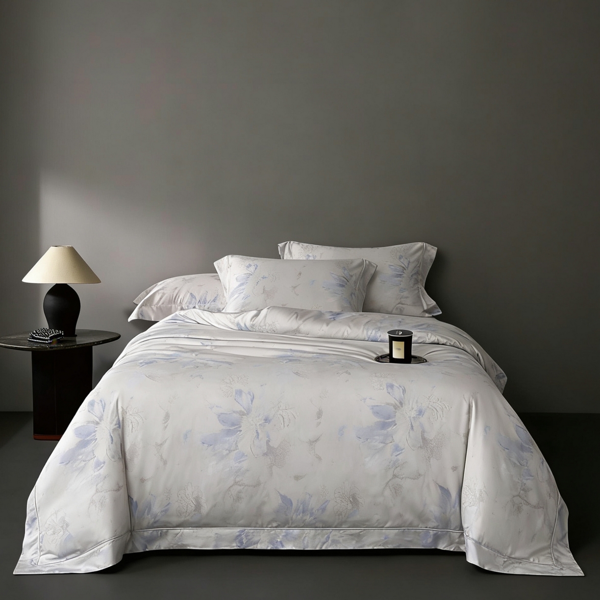 淳绵家居 2026新款色织提花四件套 阿尔瓦 蓝