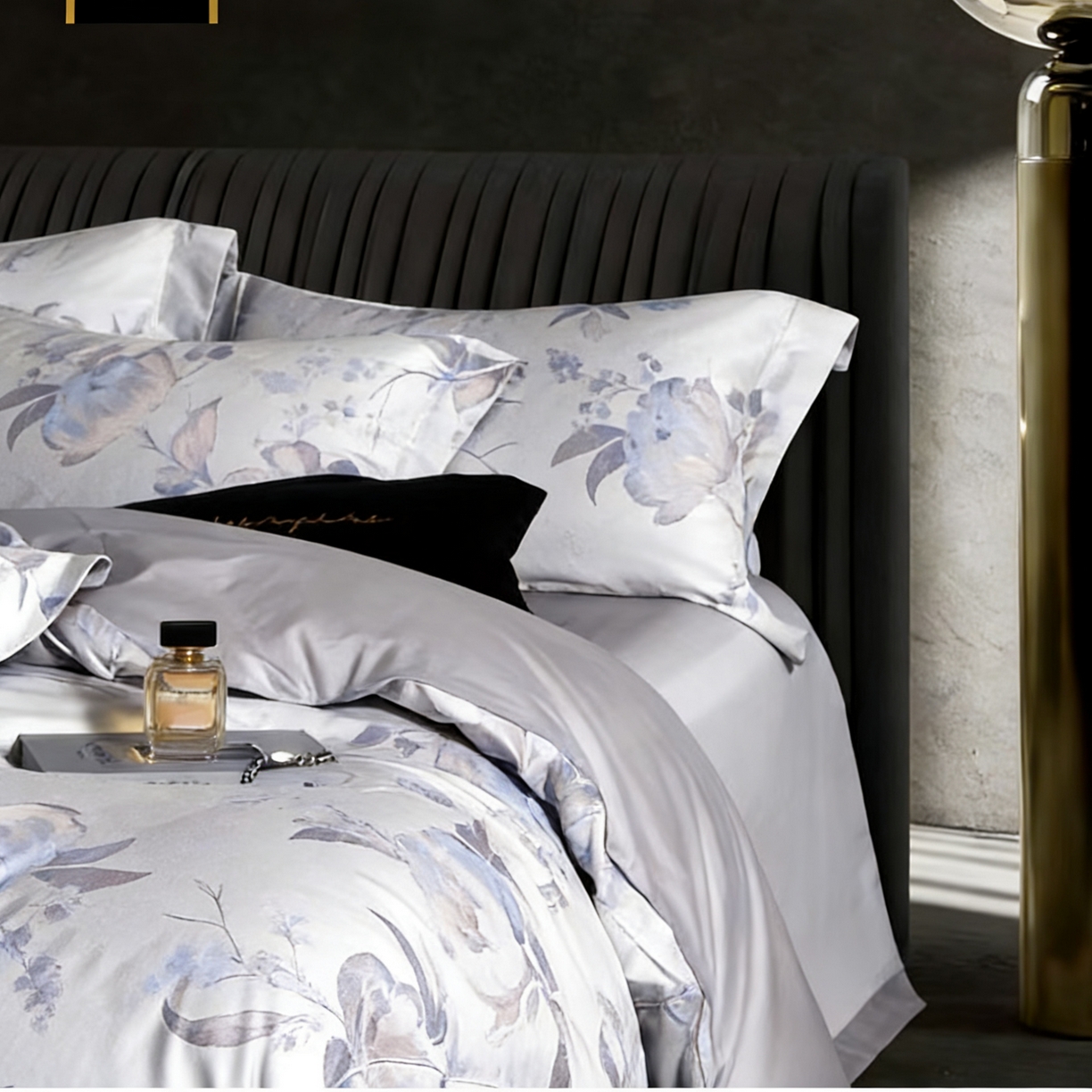 91家纺网 家纺一手货源 找家纺 淳绵家居 2026新款色织提花四件套 玛奇朵 海洋蓝