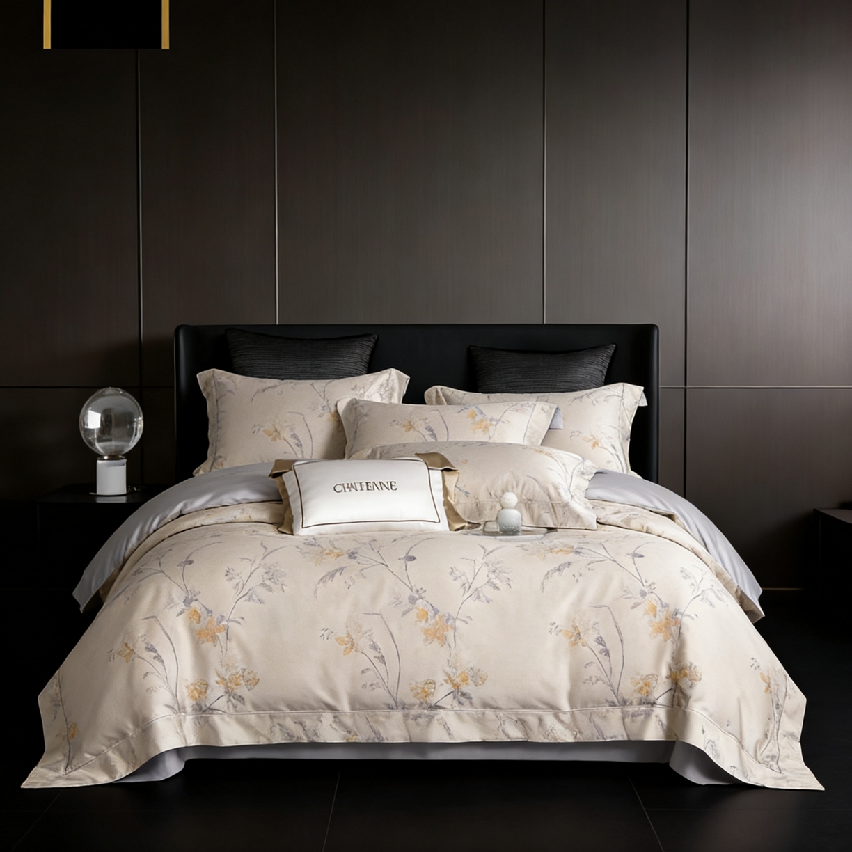 淳绵家居 2026新款色织提花四件套 轩尼诗 灰