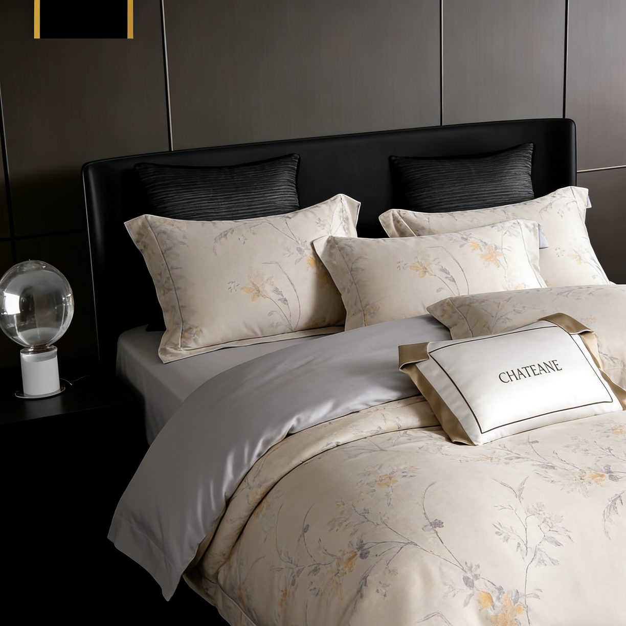 91家纺网 家纺一手货源 找家纺 淳绵家居 2026新款色织提花四件套 轩尼诗 灰