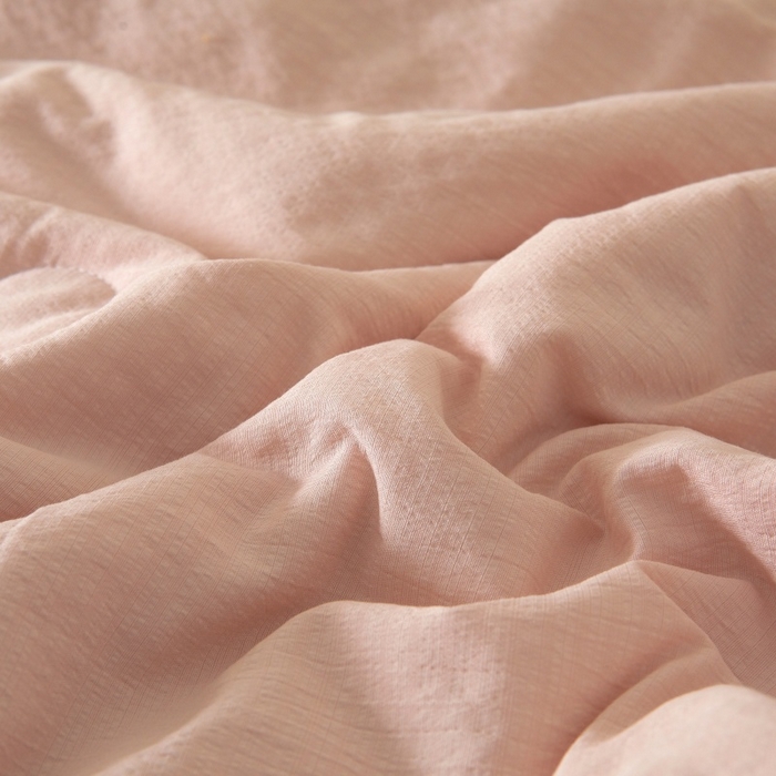 91家纺网 家纺一手货源 找家纺 友承家纺 皱皱纱木棉双层纱面料大豆纤维夏凉被空调被四季通用被子2026新款单人夏被芯双人可机洗水洗 香槟粉