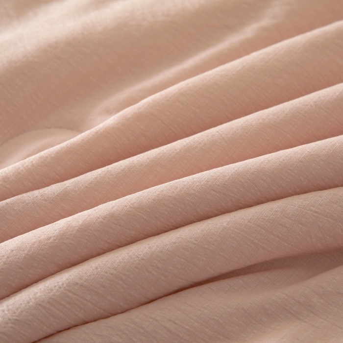 91家纺网 家纺一手货源 找家纺 友承家纺 皱皱纱木棉双层纱面料大豆纤维夏凉被空调被四季通用被子2026新款单人夏被芯双人可机洗水洗 香槟粉