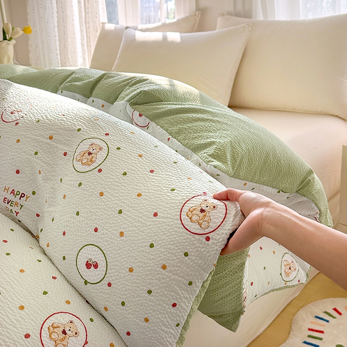 91家纺网 家纺一手货源 找家纺 （总）家贝爱 2026新款轻氧泡泡棉被套