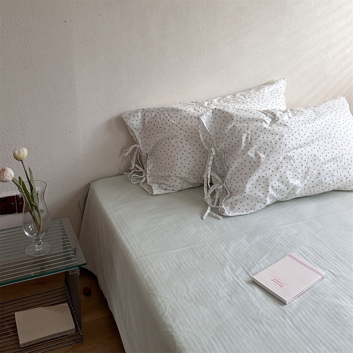 91家纺网 家纺一手货源 找家纺 （总）恋恋三季 2026新款40支纯棉绑带款四件套单品单枕套