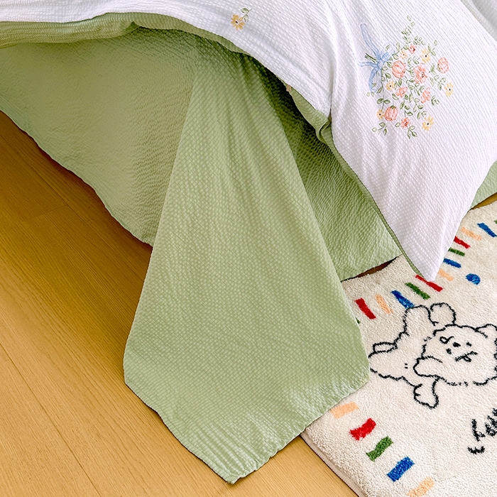 91家纺网 家纺一手货源 找家纺 家贝爱 2026新款轻氧泡泡棉被套 春日时光