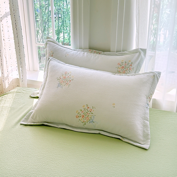 91家纺网 家纺一手货源 找家纺 家贝爱 2026新款轻氧泡泡棉被套 春日时光