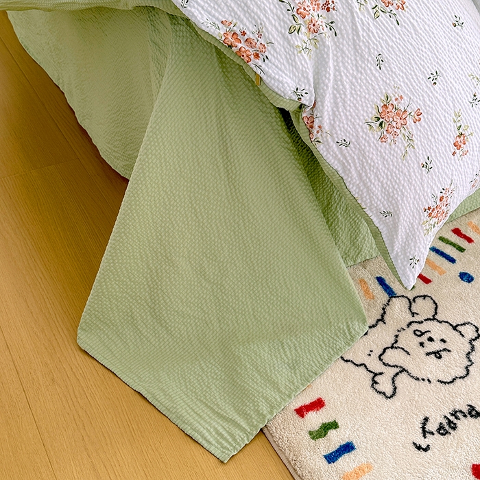 91家纺网 家纺一手货源 找家纺 家贝爱 2026新款轻氧泡泡棉被套 花漾