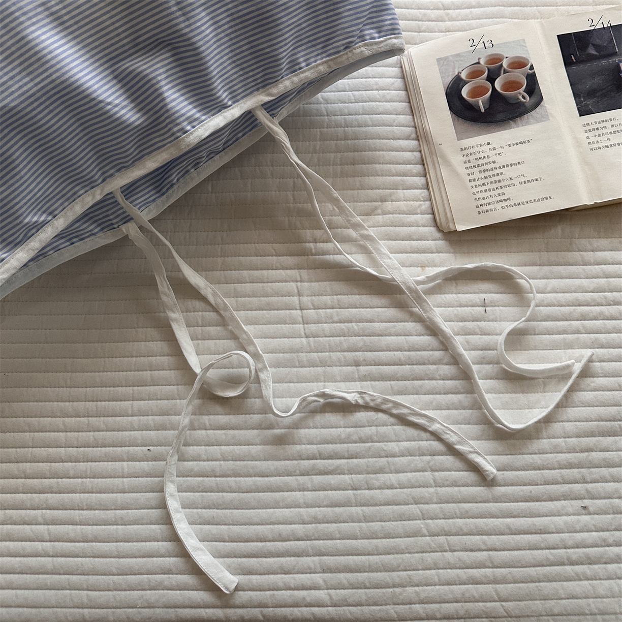 91家纺网 家纺一手货源 找家纺 （总）恋恋三季 2026新款40支纯棉绑带款四件套单品单枕套