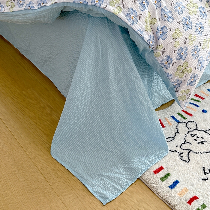 91家纺网 家纺一手货源 找家纺 家贝爱 2026新款轻氧泡泡棉被套 蓝色妖姬