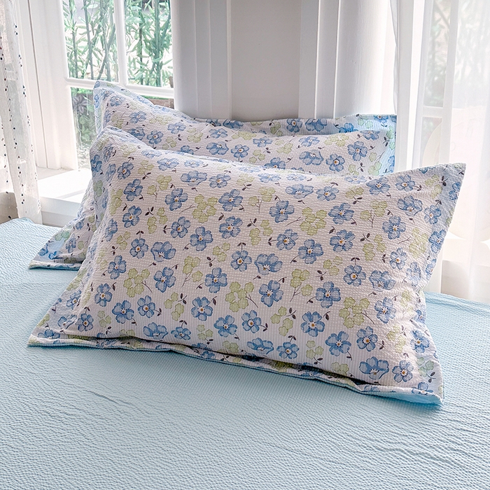 91家纺网 家纺一手货源 找家纺 家贝爱 2026新款轻氧泡泡棉被套 蓝色妖姬