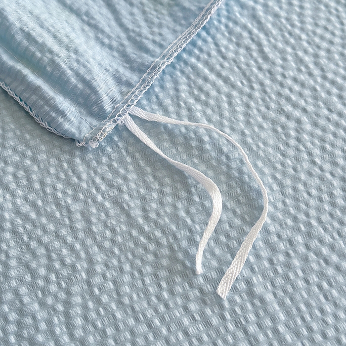 91家纺网 家纺一手货源 找家纺 家贝爱 2026新款轻氧泡泡棉被套 蓝色妖姬