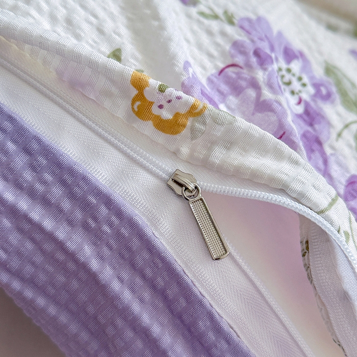 91家纺网 家纺一手货源 找家纺 家贝爱 2026新款轻氧泡泡棉被套 流光浅梦