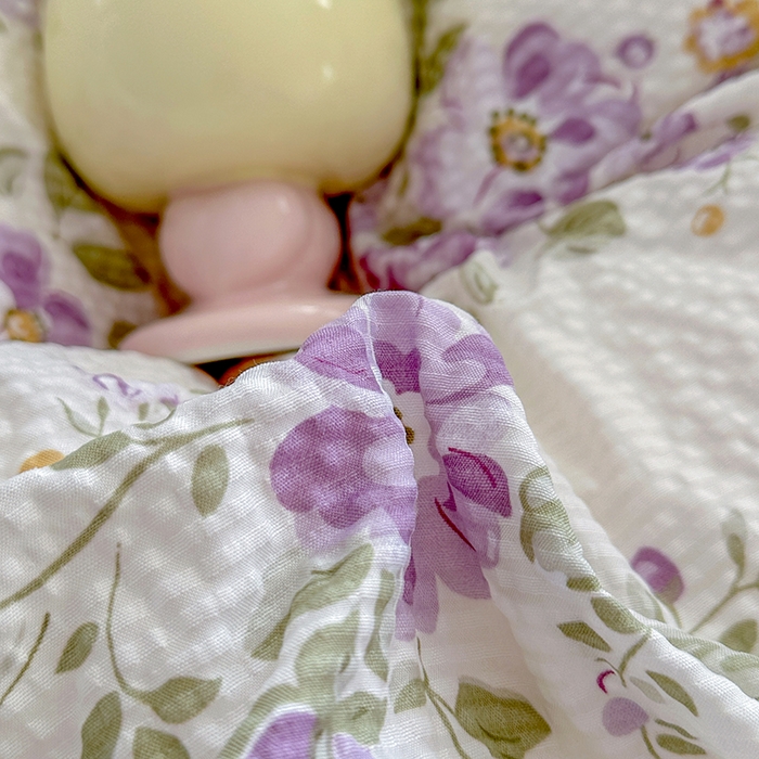 91家纺网 家纺一手货源 找家纺 家贝爱 2026新款轻氧泡泡棉被套 流光浅梦