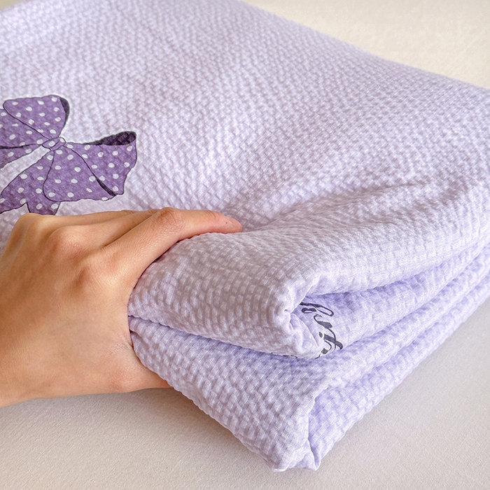 91家纺网 家纺一手货源 找家纺 家贝爱 2026新款轻氧泡泡棉被套 梦幻结