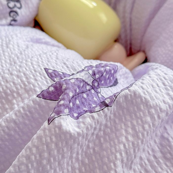 91家纺网 家纺一手货源 找家纺 家贝爱 2026新款轻氧泡泡棉被套 梦幻结