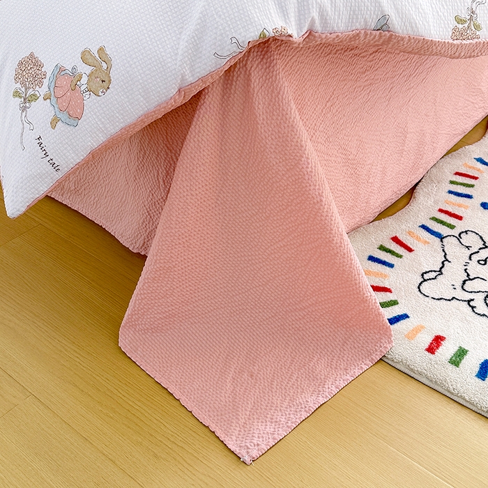 91家纺网 家纺一手货源 找家纺 家贝爱 2026新款轻氧泡泡棉被套 森林舞会