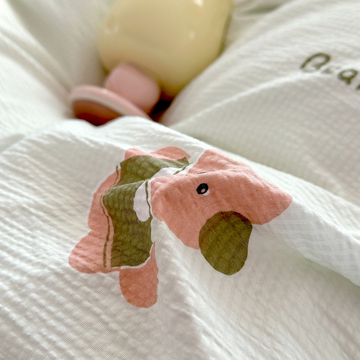 91家纺网 家纺一手货源 找家纺 家贝爱 2026新款轻氧泡泡棉被套 小熊木木