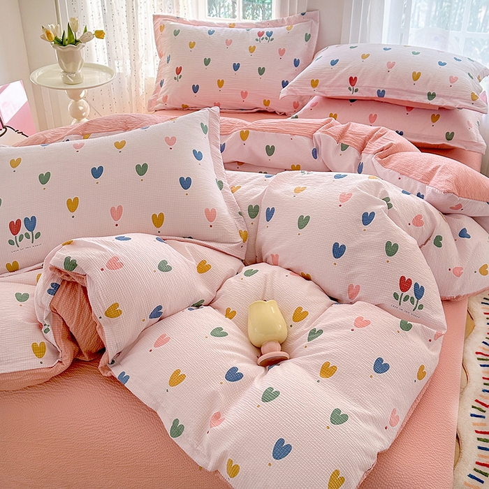 91家纺网 家纺一手货源 找家纺 家贝爱 2026新款轻氧泡泡棉被套 一见倾心