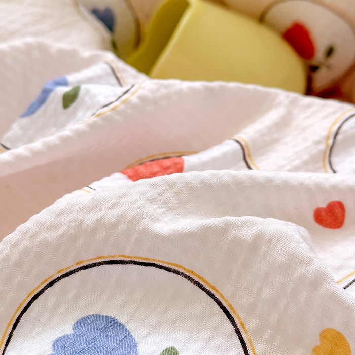 91家纺网 家纺一手货源 找家纺 家贝爱 2026新款轻氧泡泡棉被套 郁金香