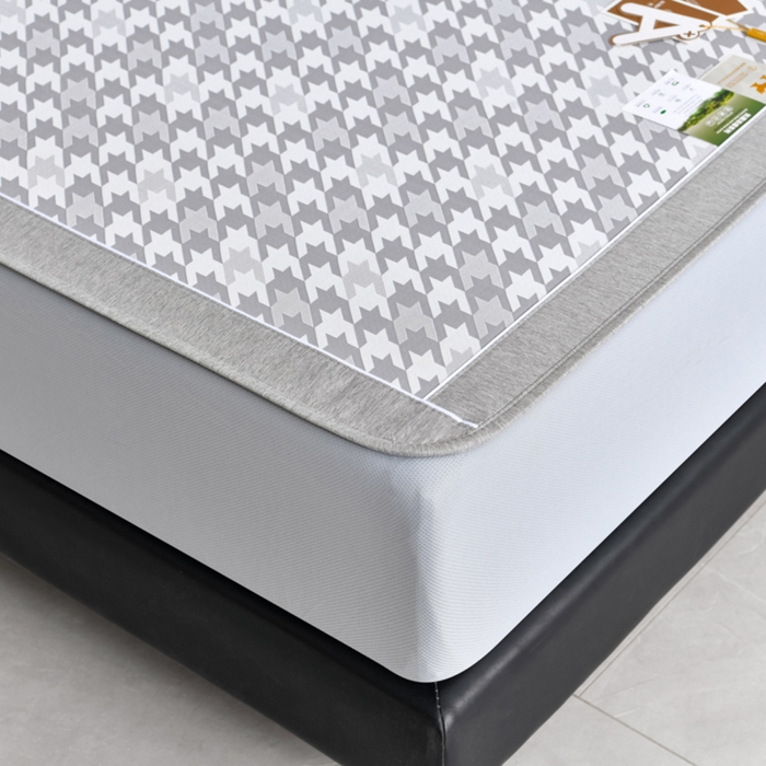 91家纺网 家纺一手货源 找家纺 （总）小牛席业 2026新款PE千鸟格凉感冰丝席系列（床笠款）