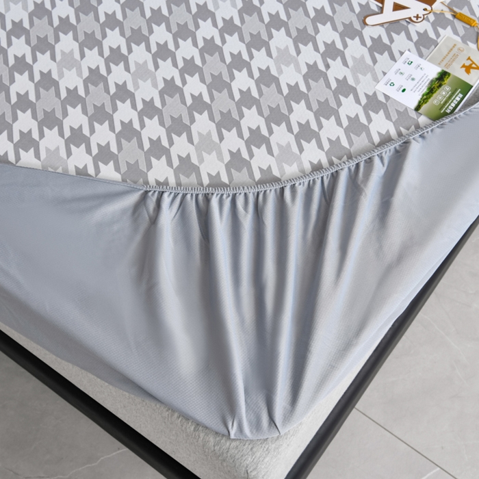 91家纺网 家纺一手货源 找家纺 （总）小牛席业 2026新款PE千鸟格凉感冰丝席系列（床笠款）