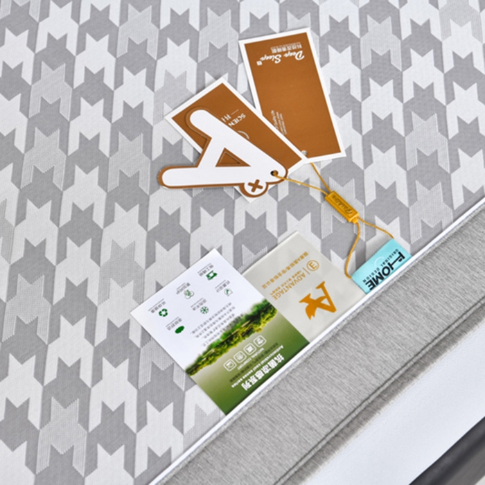 91家纺网 家纺一手货源 找家纺 小牛席业 2026新款PE千鸟格凉感冰丝席系列（床笠款） 灰色