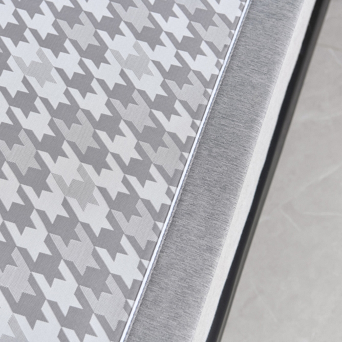 91家纺网 家纺一手货源 找家纺 小牛席业 2026新款PE千鸟格凉感冰丝席席子凉席 灰色