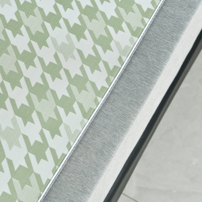 91家纺网 家纺一手货源 找家纺 小牛席业 2026新款PE千鸟格凉感冰丝席席子凉席 绿色