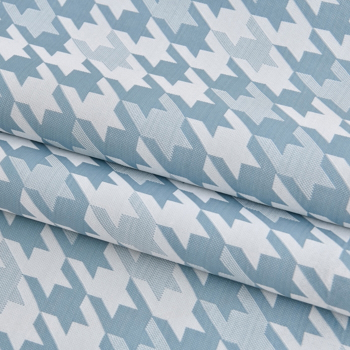 91家纺网 家纺一手货源 找家纺 小牛席业 2026新款PE千鸟格凉感冰丝席席子凉席 蓝色