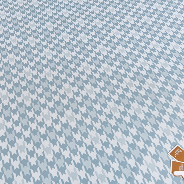 91家纺网 家纺一手货源 找家纺 小牛席业 2026新款PE千鸟格凉感冰丝席席子凉席 蓝色