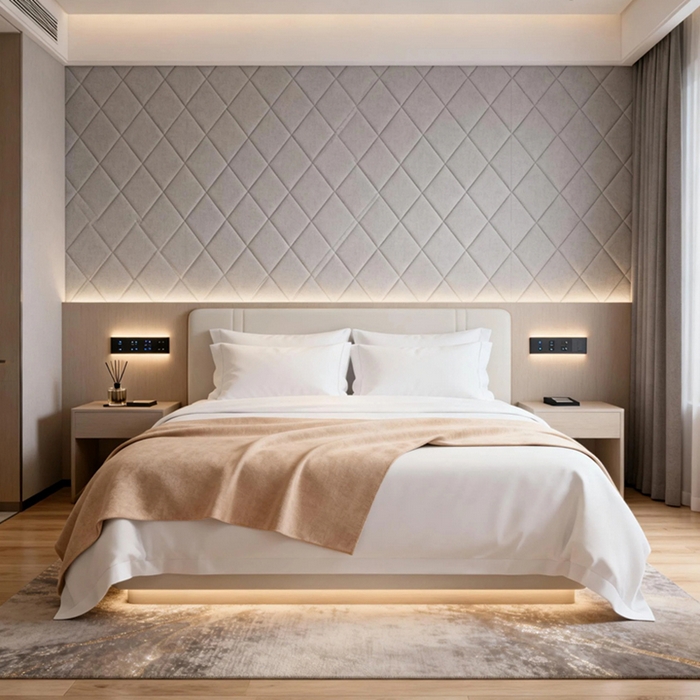 （总）宜眠家纺 2026全棉贡缎高端新款连锁酒店四件套40支贡缎全棉纯棉五星级酒店宾馆四件套