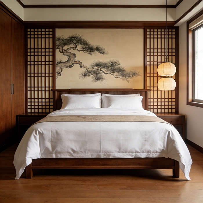 （总）宜眠家纺 2026酒店四件套80支全棉五星级酒店宾馆贡缎高端新款连锁喷气贡缎全棉纯棉四件套