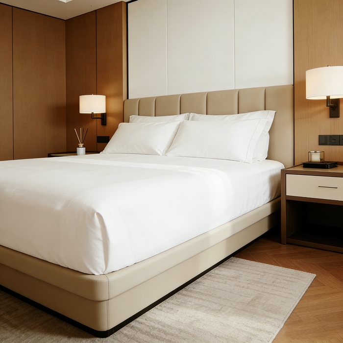 91家纺网 家纺一手货源 找家纺 （总）宜眠家纺 2026酒店四件套全棉13372酒店布草高端新款40支五星级酒店宾馆四件套