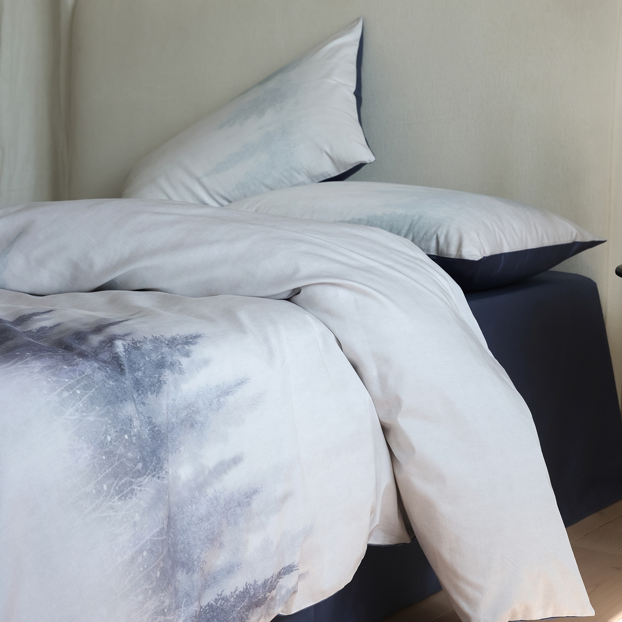 91家纺网 家纺一手货源 找家纺 ONE TWO ONE 121 【会员-20】【控价商品】【提供买家秀】【专版花型】2026新款100s长绒棉全棉纯棉床上用 魔法城堡-蓝