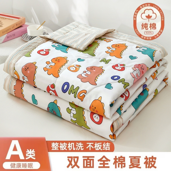 91家纺网 家纺一手货源 找家纺 （总）黛妮雅 2026新款全棉活性印花夏被(提供买家秀）