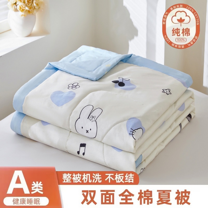 91家纺网 家纺一手货源 找家纺 （总）黛妮雅 2026新款全棉活性印花夏被(提供买家秀）